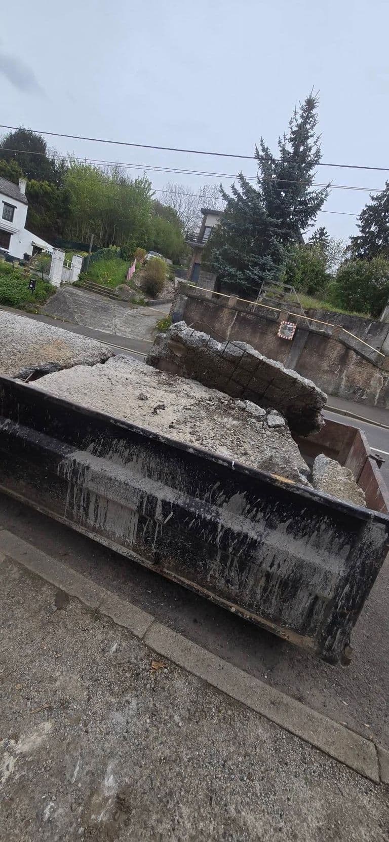 Allée de garage et escalier en klinkers — fin de chantier (9)